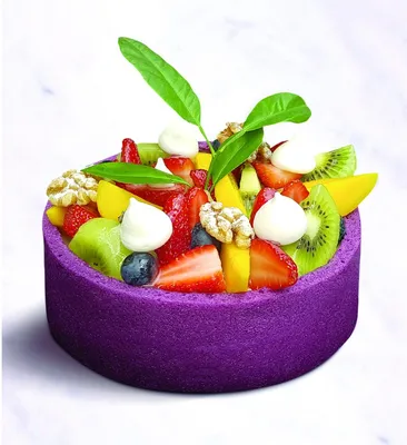 تگرال ساتین کرم کیک پرپل ولوت